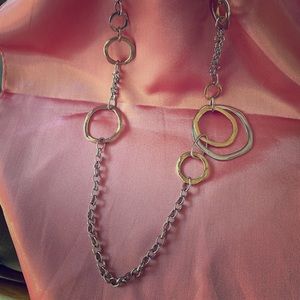 Premier Designs Chunky Silver/Gold Necklace